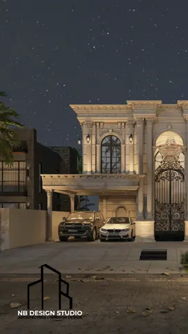 1 Kanal Classical Elevation Design In DHA Phase 7 ❤️ #lightingdesign #interiordesign #architecture #foryou #viral 