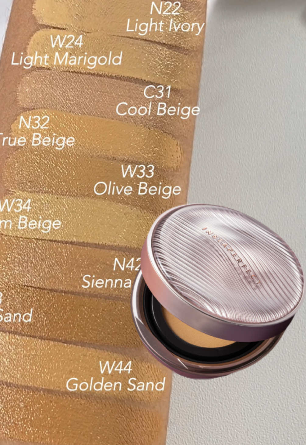 Discover your best shade that suits you the most! 14 shades of  Skin Glow Cover Mesh Cushion is now available! 💕 #Instaperfect #CushionGlowInstaperfect #CushionViral 