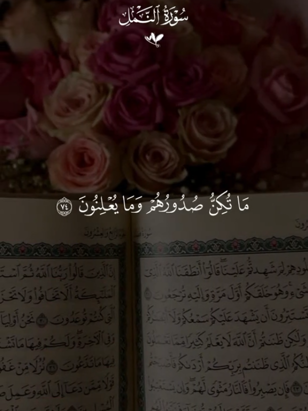 وإن ربك يعلم ماتكن صدورهم ومايعلنون💛#قران #سعد_الغامدي #quran 