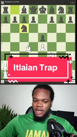 Italian Trap below 1200  - #chess #chesstips #chesstricks #chesscom #chesswithakeem 