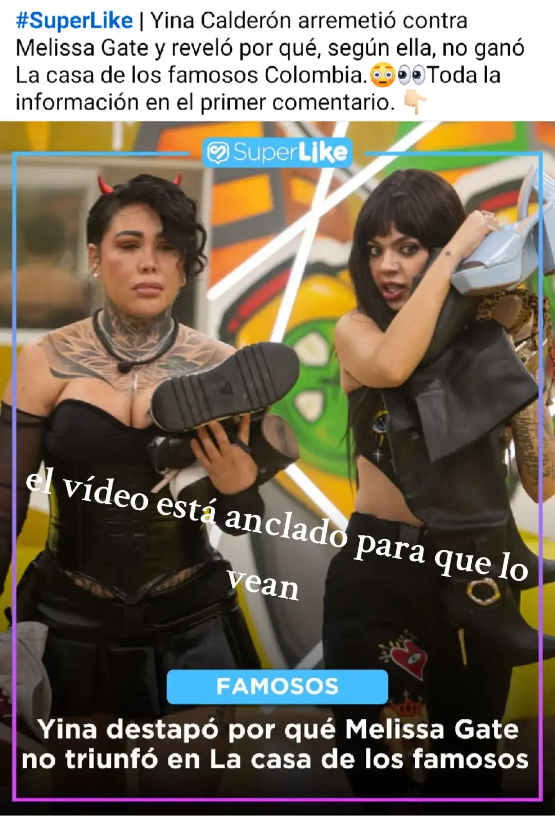 #melisa #yinacalderonoficial #lacasadelosfamososcolombia #lacasa #vene 
