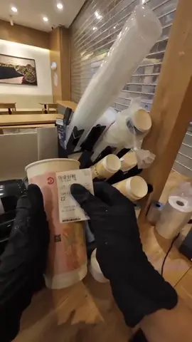 Immersive experience of a Bawang Tea Bar barista making tea.  #immersive #ASMR #coffee #firstpersonview 