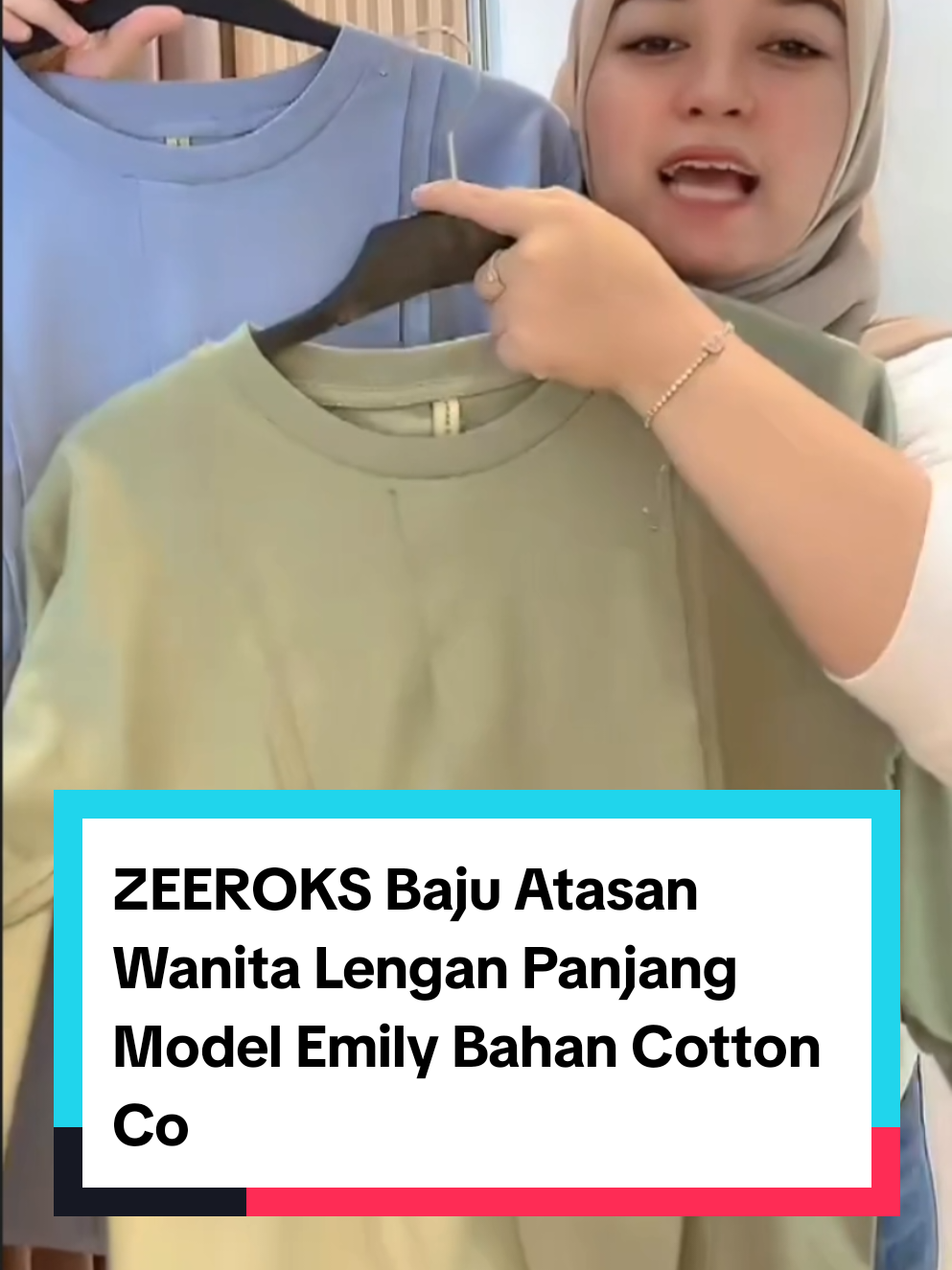 ZEEROKS Baju Atasan Wanita Lengan Panjang Model Emily Bahan Cotton Com#bajuzeeroks#atasanwanita#shoptokopedia #fyf #fyp 