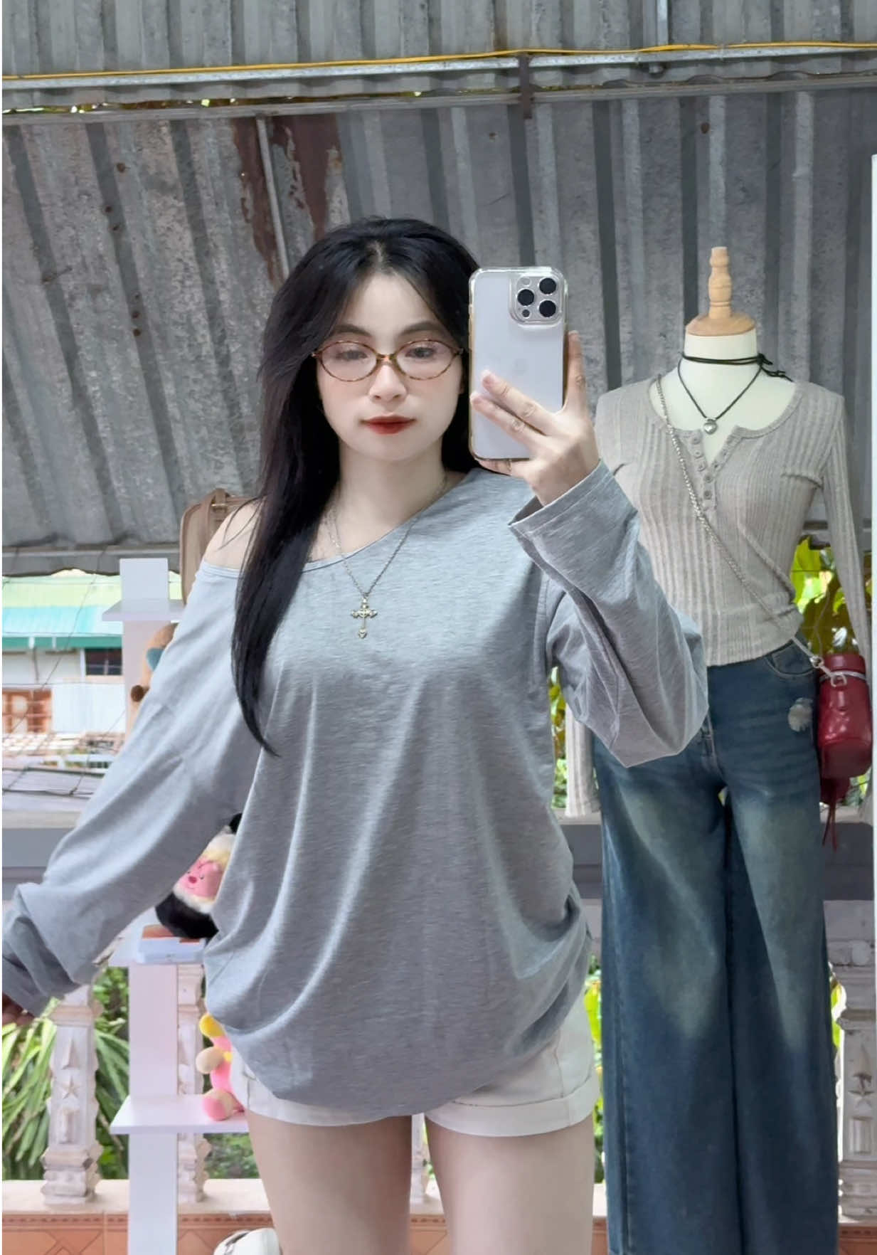 Tui mê mấy áo kiểu kiểu này qa#aothunthudong #aothundaitay #aokieu #xh 
