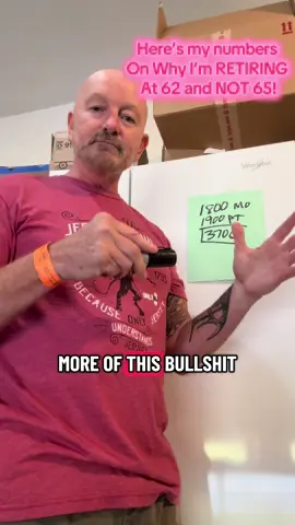 I’ve decided not to wait until 65 to retire. After a surgery that nearly cost me my life, my perspective has completely changed. I’m retiring at 62 because the government owes me that money, and there’s no guarantee it will be around forever. Life is too short to gamble with time we don’t control. I believe everyone should retire as soon as they can, pick up a part-time job if needed, and make the numbers work for their freedom.#RetireAt62 #retirement #LifeLessons #LifeLessons 