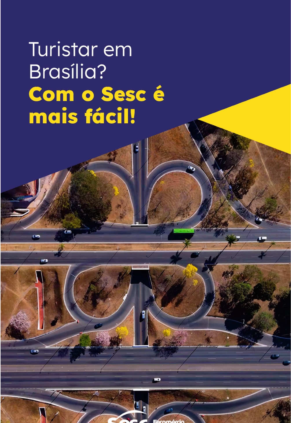 🌍 Hoje é Dia Mundial do Turismo! O Sesc DF te leva para viver experiências únicas, com +cultura, +história e +descobertas. Porque conhecer também é se conectar com a nossa própria história. 💙 👉 Vem com a gente: Viajar é viver de verdade! #DiaMundialDoTurismo #TurismoSescDF #DescubraBrasília