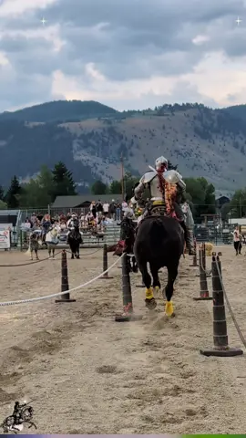 A thrilling knight showdown.#armoredcombat #joust #knightsofvalour #extremejousting #knight 