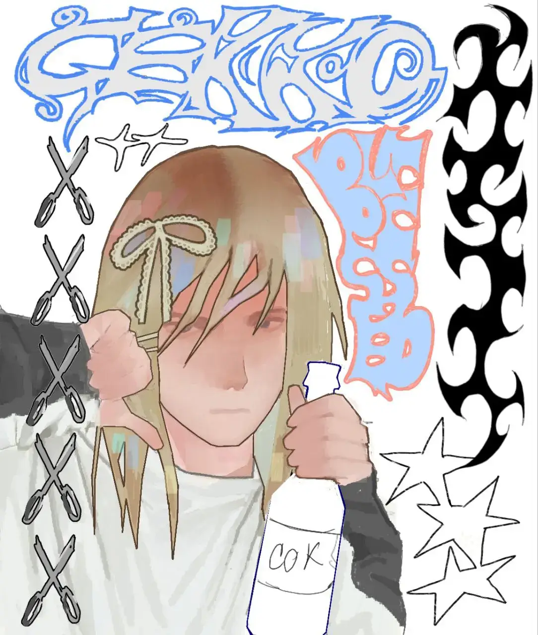 stuff my friends oc in the first picture @ㅤ𖹭  vinoxie  #drawing #art #artist #fyp #oc #originalcharacter #drain 