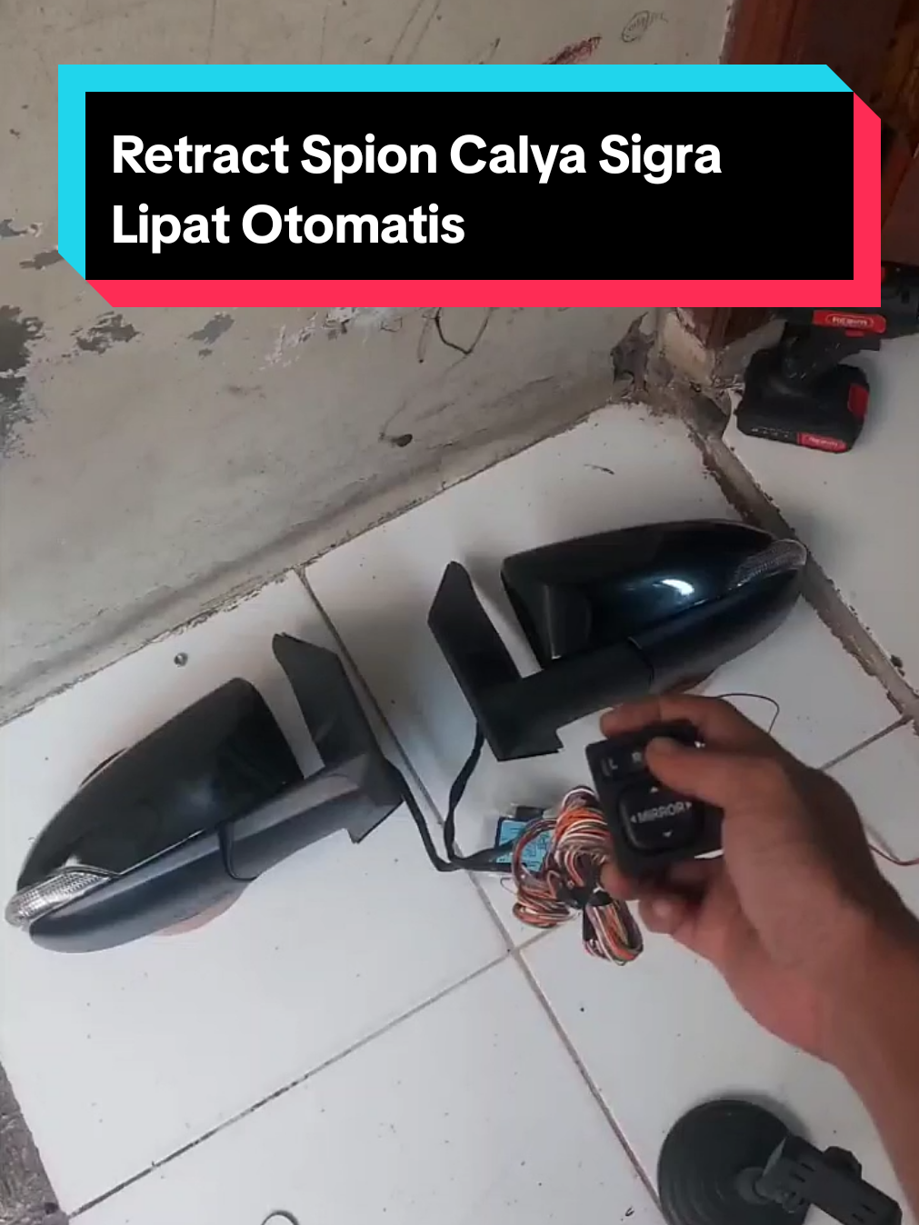 Retract Spion Lipat Calya Spion Sigra Otomatis  #upgradespionmobil #partmobilterlaris #retractable #spioncalya #spionsigra 