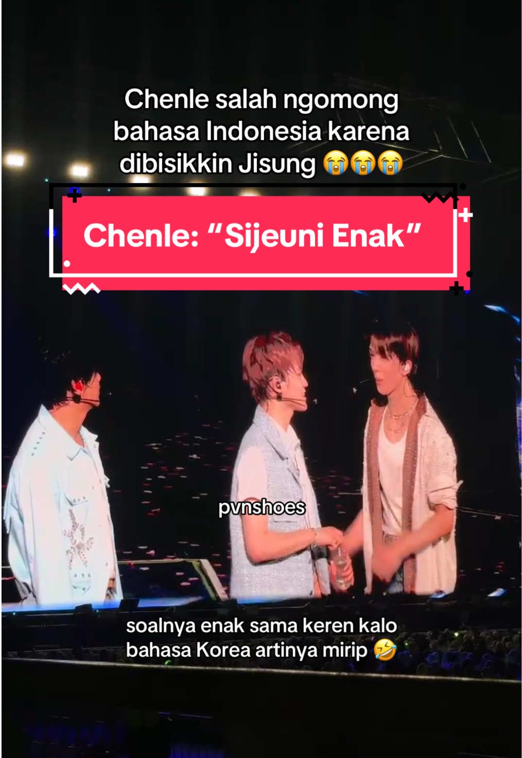 #NCTDream gara-gara Jisung, Chenle sampe minta maaf 😭🤣😭🤣 ngakak bangettt katanya “Sijeuni enak” #tds4injakarta #nctzen #NCT #pvn