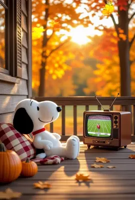 Even snoopy loves fall and football. 🏈 🍁#snoopy #fail #football #fyp #foryou 
