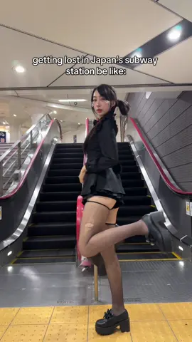 I get lost every time in japans metro station 🗿#japan #relatable #travel #japantravel #subway 