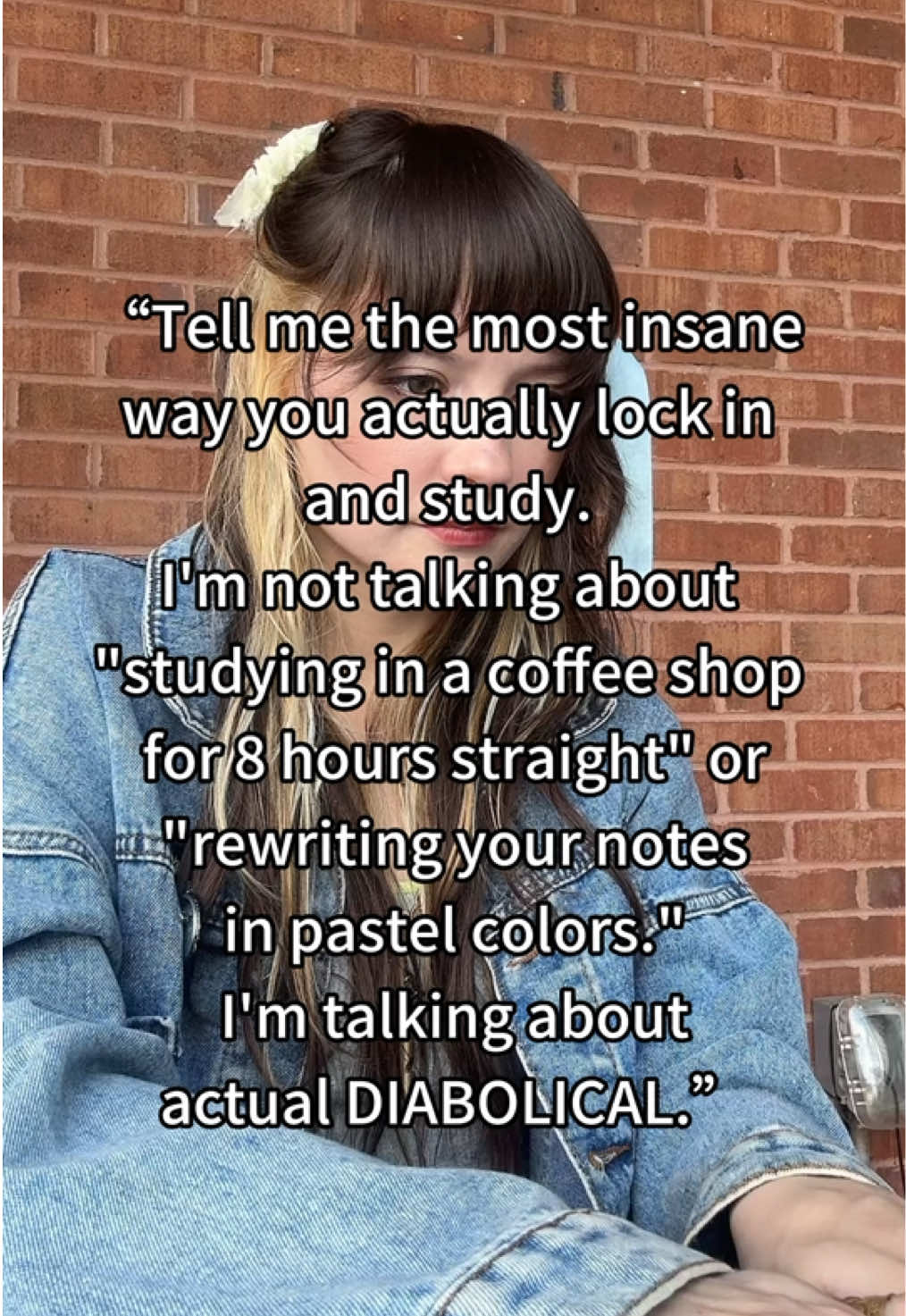 I'll go first. One time, to actually lock in, I set a timer where every 2 minutes it would go off and I had to answer a mock quiz question I generated on Solvely.ai or... do a 30 second plank. By the end, I was sore, sweaty, and somehow memorized how to use every formula in the book 💀 #solvelysavedme 