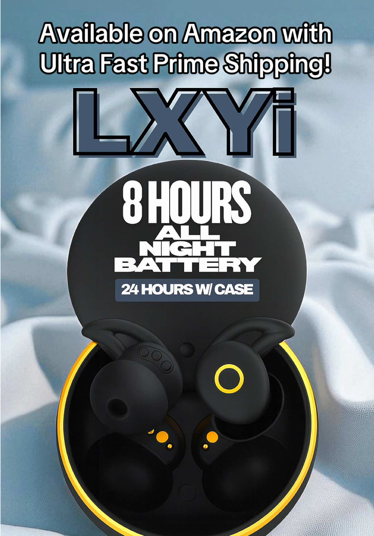 🚀 Now on Amazon with ultra-fast Prime shipping! Get your LXYi Sleep Earbuds Pro delivered in no time and start sleeping better with LXYi! Also available on TikTok Shop!  Sleep Better with LXYi Your nightly escape from distractions—ultra-light, sleep-optimized earbuds built for comfort. Regular earbuds beep, blink, press against your ear, and quit before morning. LXYi removes the buttons, the lights, and the alerts—leaving only comfortable, quiet, all-night audio.  No Buttons. No Lights. No Alerts. Nothing to bump at 3 a.m., no blinking LEDs, and no voice prompts interrupting your rest—just silence, comfort, and sleep.  Designed for All Sleepers Side-sleeper fit approved. Ultra-thin 5 mm SF-E cushion and featherweight 2.7 g per earbud make LXYi buds “vanish” on the pillow—side, back, or stomach—without morning ear pressure.  Block the Night (–28 dB Noise Blocking) Snoring, traffic, roommates, pets, neighbors—turned down. Enjoy –28 dB passive noise isolation that seals in calm and seals out distractions, no active noise canceling required.  All-Night Battery Up to 8 hours per charge (up to 24 hours with the case) to carry you from lights-out to wake-up. Battery life varies with volume and content.  No Alerts, No Beeps Tired of hearing “Connected,” “Battery Low,” or worse—“BATTERY LOW” while you’re trying to rest? LXYi says no. No alerts, no interruptions—just sleep.  Includes LXYi Sleep Sounds Whisper-soft ambience and broadband hush designed to settle the mind. Pair with our web-app library for sleep-tuned audio—pink/white noise, rainfall, ocean waves, and more.  Simple, Reliable Connection Connect via Bluetooth and play from your favorite app or with LXYi Sleep Sounds. No learning curve—just better nights.  Peace You Can Wear. Turn bedtime into recovery time with LXYi.  ✨ Shop now at lxyi.shop ✨Also available on TikTok Shop and Amazon!  #SleepBetter #Relaxation #Wellness #SelfCare #Mindfulness #HealthyLiving #NightRoutine #StressRelief #TechGadgets #Earbuds #Comfort #SmartTech #LifeHacks #Gadgets #SleepAid #RelaxingVibes #Calm #Focus #WorkFromHome #StudyWithMe #SleepSounds #BedtimeRoutine #QuietTime #PeacefulSleep #NightTimeVibes #RechargeYourself #SleepWell #MentalHealth #SleepTech #EarbudsForSleep #AllNightComfort #RelaxAndUnwind #SideSleeperApproved #NoiseBlocking #SweetDreams #lxyisleep 