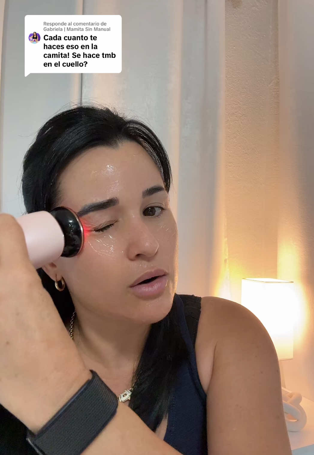 Respuesta a @Gabriela | Mamita Sin Manual Microcorriente facial .  #microcorrientefacial #terapiadeluzroja #luzroja #iniaflare #inia 