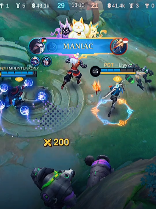 maaf aga sedikit gj, bantu like dong#CapCut #maniac #mobilelegends_id # 