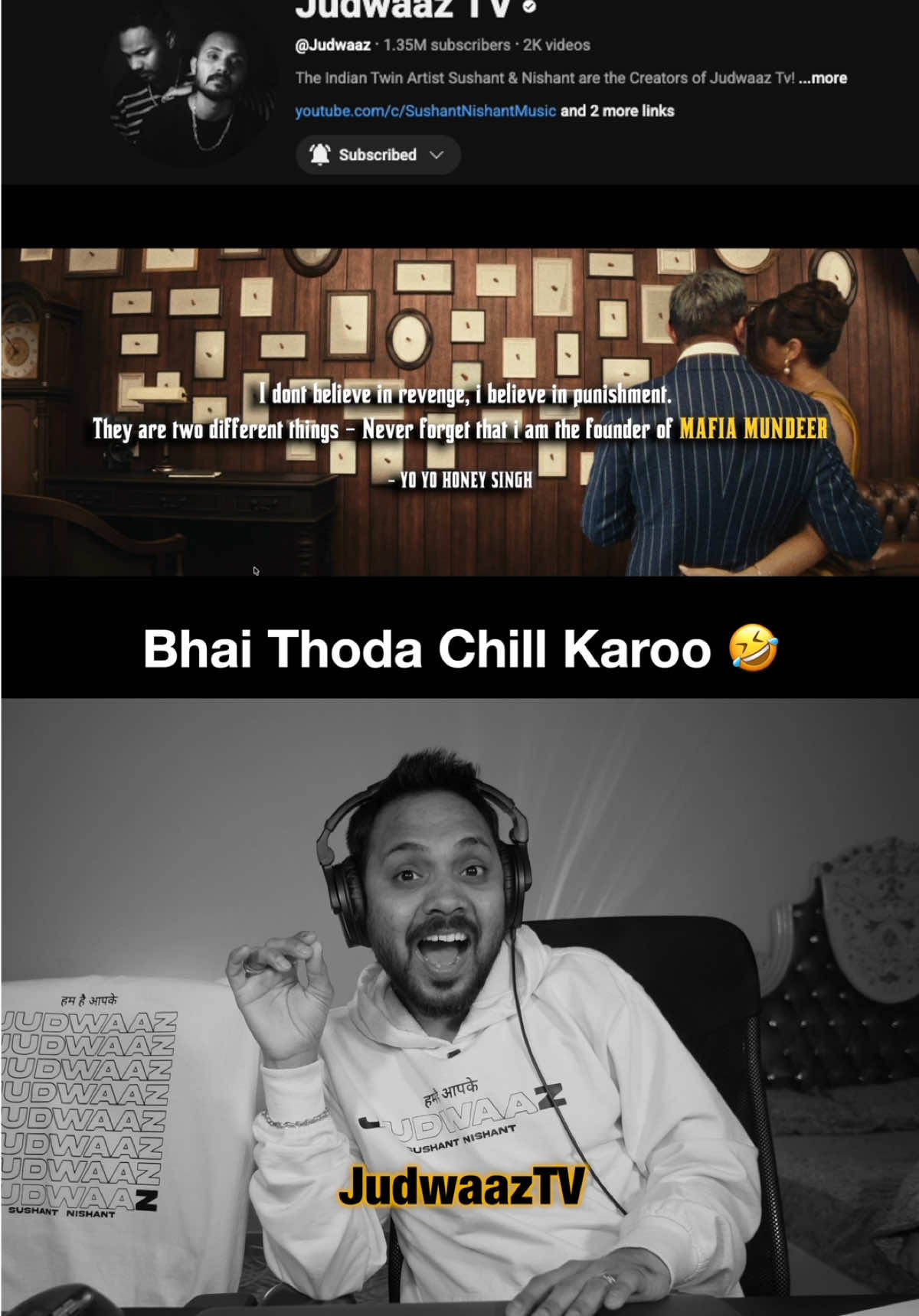 Honey Paaji Got No Chill 🤣 . . . . #judwaaz #yoyohoneysingh #sushantnishant #judwaaztv 