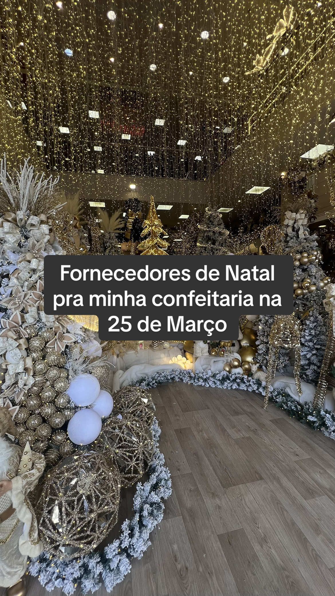 Eu amo o Natal e amo ir na 25 de Março! O combo perfeito 💃🏻 amo ir lá fazer compras e visitar fornecedores pra minha confeitaria! #natal #doces #confeitaria #decoracao #25demarco 