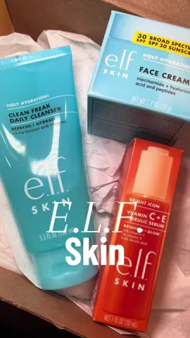 ✨ The ultimate 3-step glow ✨ Cleanser 🫧 Hydrates + refreshes with 1% hyaluronic acid Serum 🍊 Brightens + evens skin tone with 15% Vitamin C Face Cream ☀️ Locks in moisture + protects with SPF 30 All 100% vegan, cruelty-free & made in Fair Trade Certified facilities 💚 Because kindness is chic. 🫶 #elfskin #elfcosmetics #complimentary #elfskin @influenster @e.l.f. Cosmetics 
