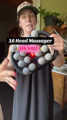 We live a good massage at home for less and this massager does it all!! #massager #16headmassager #athomemassage #giftideas #christmasgiftideas 
