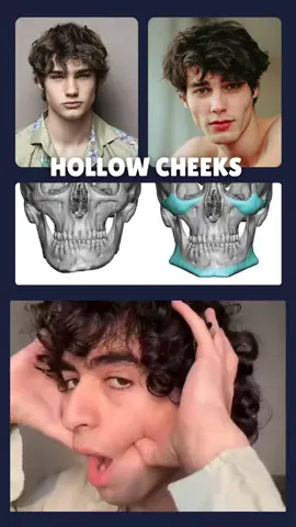 HOLLOW CHEEKS . . . #GlowUp #mewingtutorial #mewingtransformation #jawlinechallenge #glowuptips  l