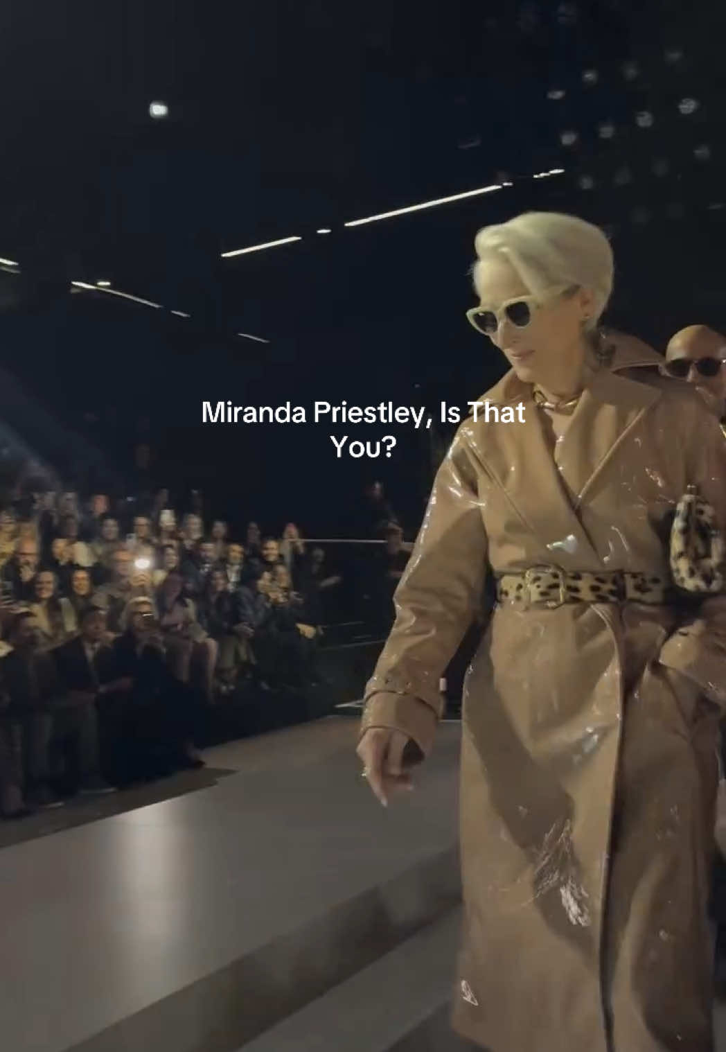 Meryl Streep & Stanley Tucci at the Dolce & Gabbana show in Milan.  #TikTokFashion #mfw #milanfashionweek #devilwearsprada #devilwearsprada2 #Dolce&Gabbana #dolcegabbana 