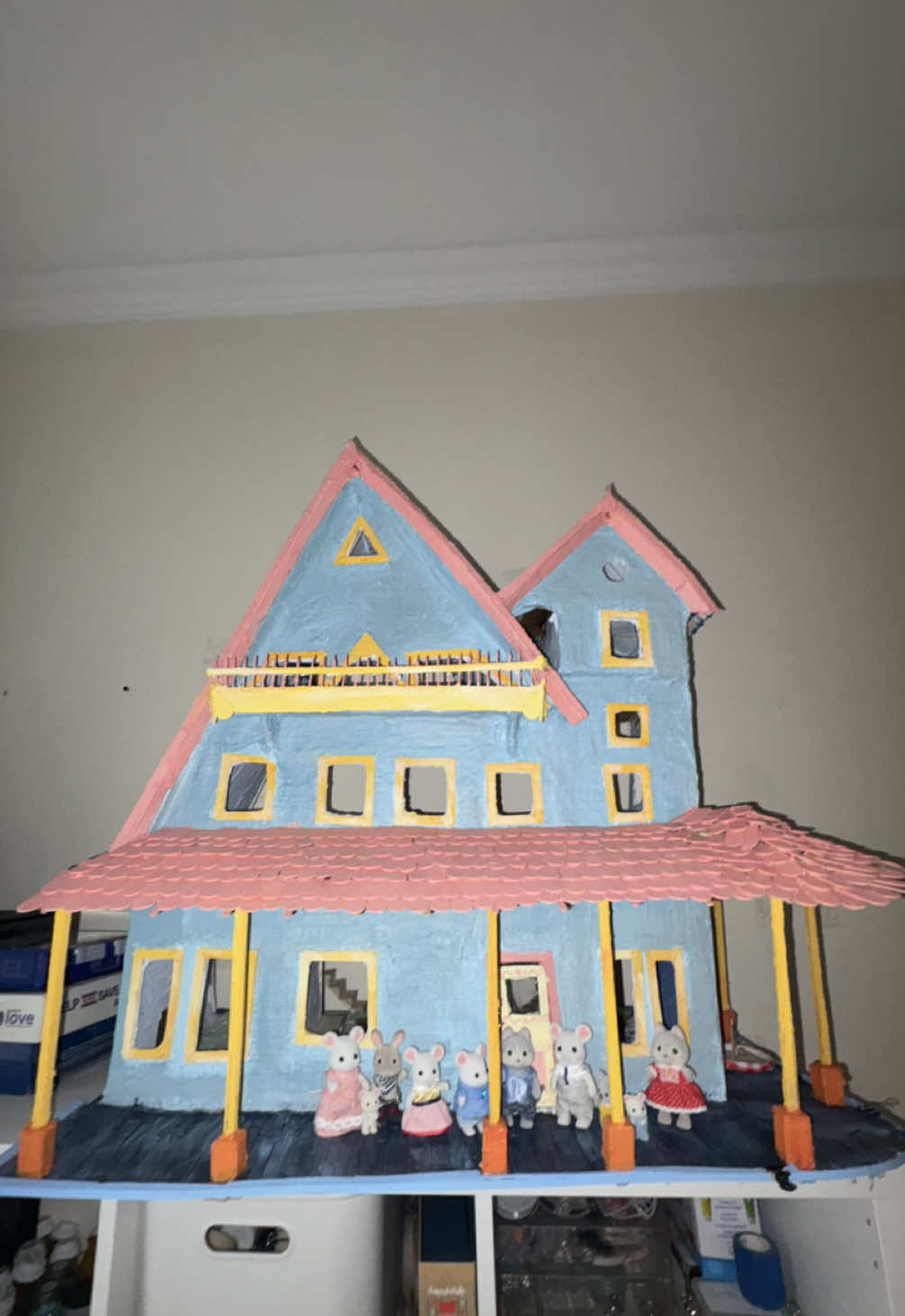 Go watch my dollhouse series! :D #dollhouse #diyproject #calicocritters #sylvanianfamilies #poly 
