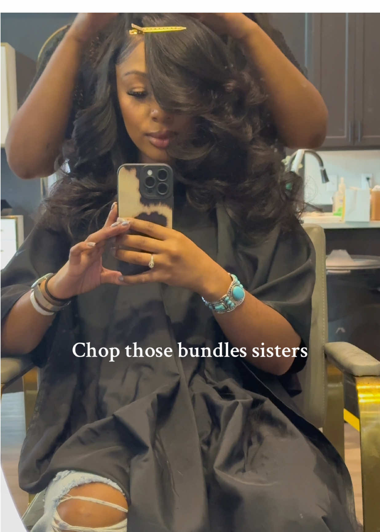 PSA: Chop those bundles! Heavy layers will do it for me EVERYTIME. #fyp 