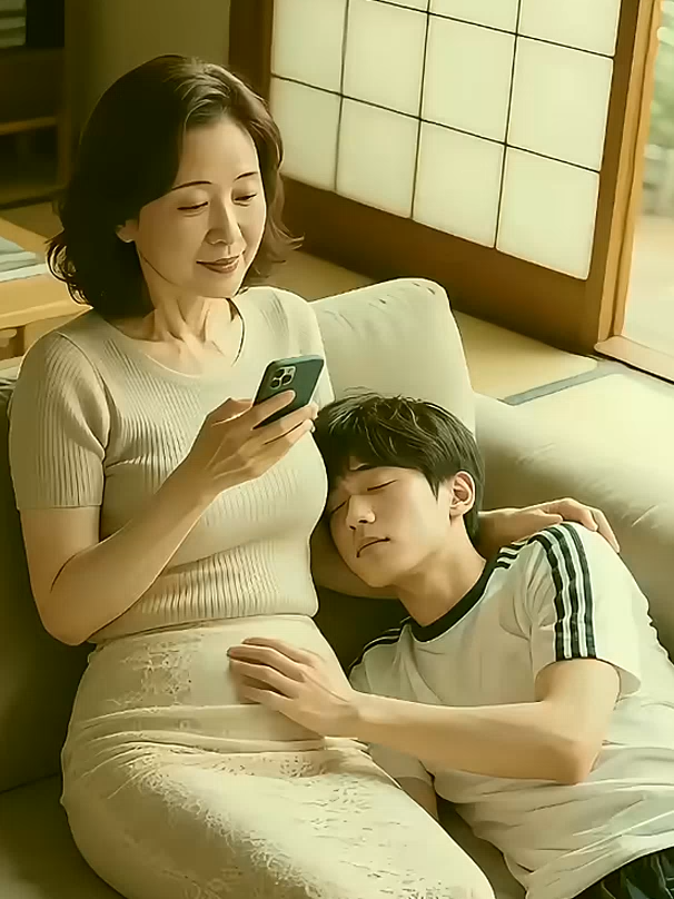 #めて彼女の家に行ったとき、彼女が私の隣に座っていると思ってソファで寝てしまい、目が覚めると彼女のお母さんが私の隣に座っていました。#リラックス #癒し時間 #癒し