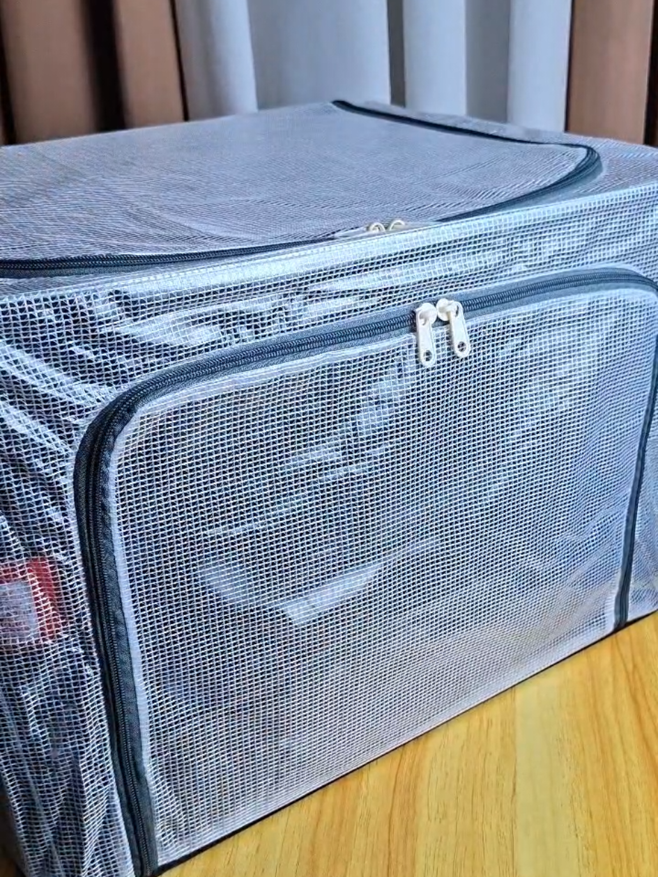 Affordable Large Capacity Foldable Storage Organizer! Water proof and dust proof❤️ #storagebox #storageorganizer #foldablestoragebox 