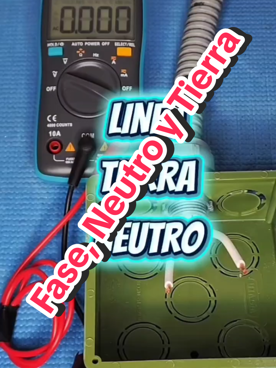 Identificar FASE, NEUTRO y TIERRA /Ingeniería Eléctrica 👷😎⚡  #ingenieriaelectrica #electricista #electrician #electricity #electricidad 