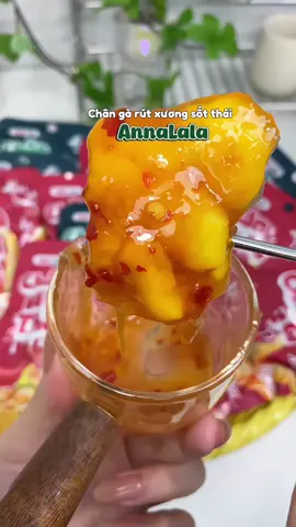 Chân gà rút xương sốt thái dai giòn sần sật #changarutxuong #annalala #changasotthai #foodreview #meanngonreview 