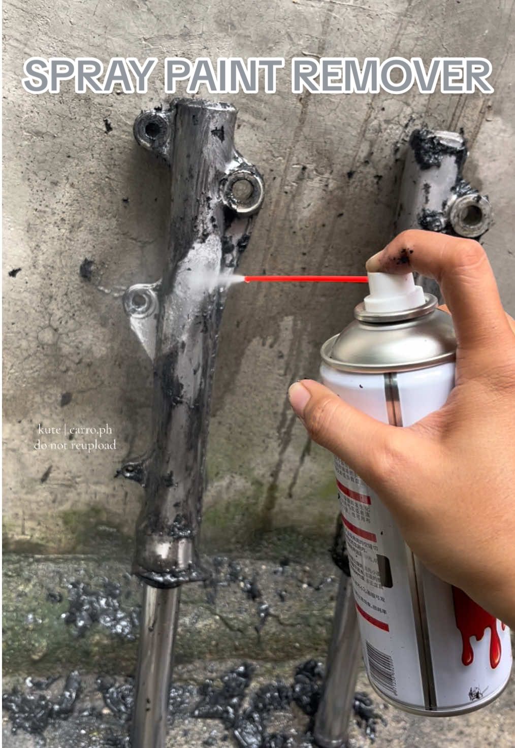 Paint remover below 50pesos #paintremover #spraypaint #colorremover 