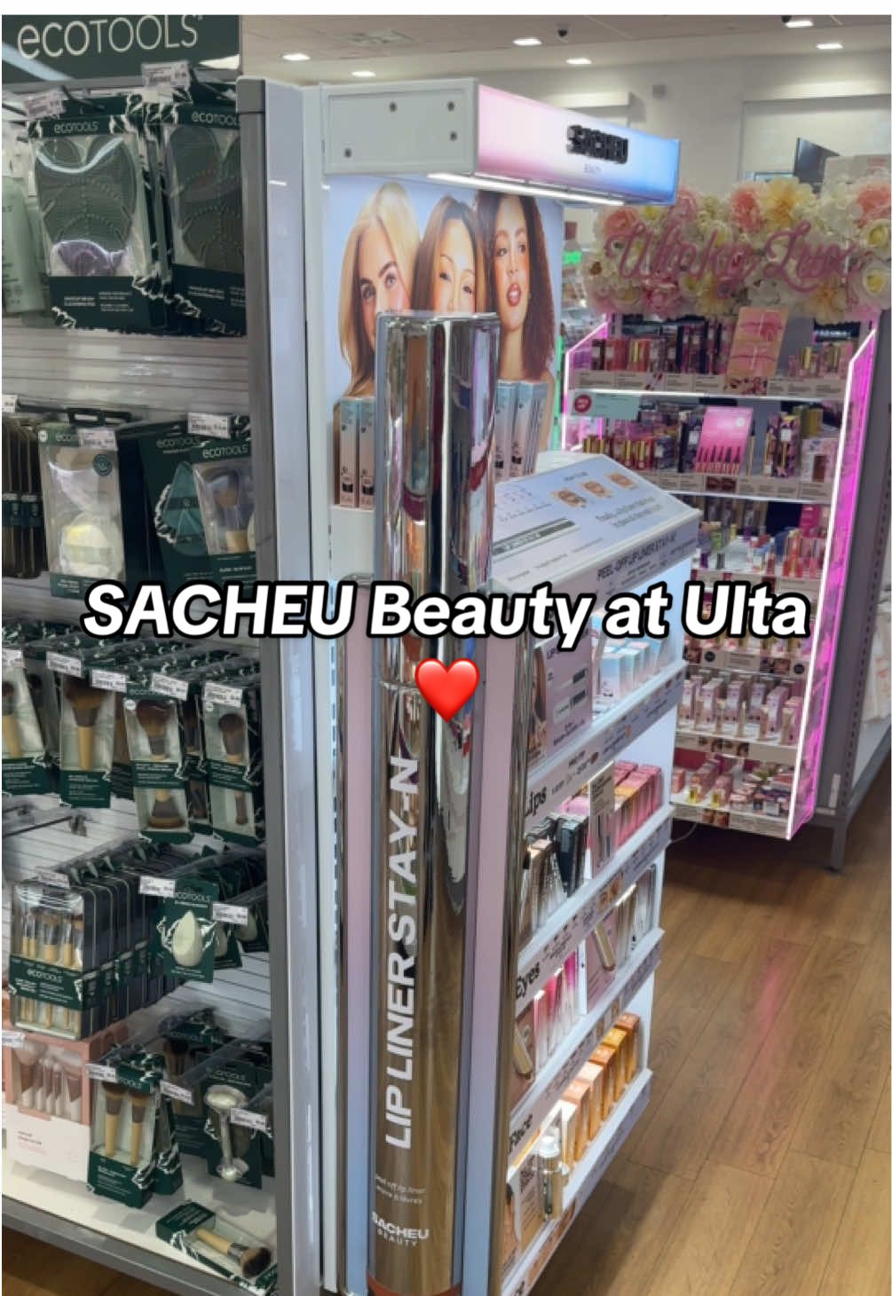 @SACHEU Beauty US is now in Ulta and they have the cutest end cap! I had to stock up on the contour stayn and cheek stayn ❤️❤️❤️ #sacheubeauty #lipstaynreview #sacheu #ulta #ultabeauty 