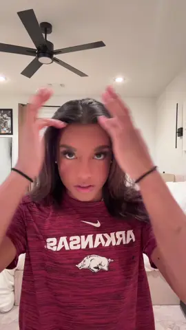 #arkansas #hair #gameday #gameday #cheer