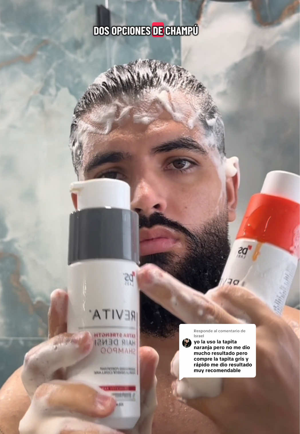 Respuesta a @Israel shampoo densidad o extra fuerte? Cuál debo utilizar👇. • ambos son excelentes opciones pero todo depende cada persona, hay miles de reseñas de personas que les funciona el clásico de tapa naranja y a mí también, pero también está la versión más fuerte de tapa gris que quizás por algunos ingredientes activos adicionales puede funcionar mejor en muchos casos, lo importante siempre será ser constante y utilizar buenos productos a mediano largo plazo o como nuestro shampoo de uso diario o cuando nos duchemos  #hairtips #shampoo #bestshampoo #alopecia #hairloss 
