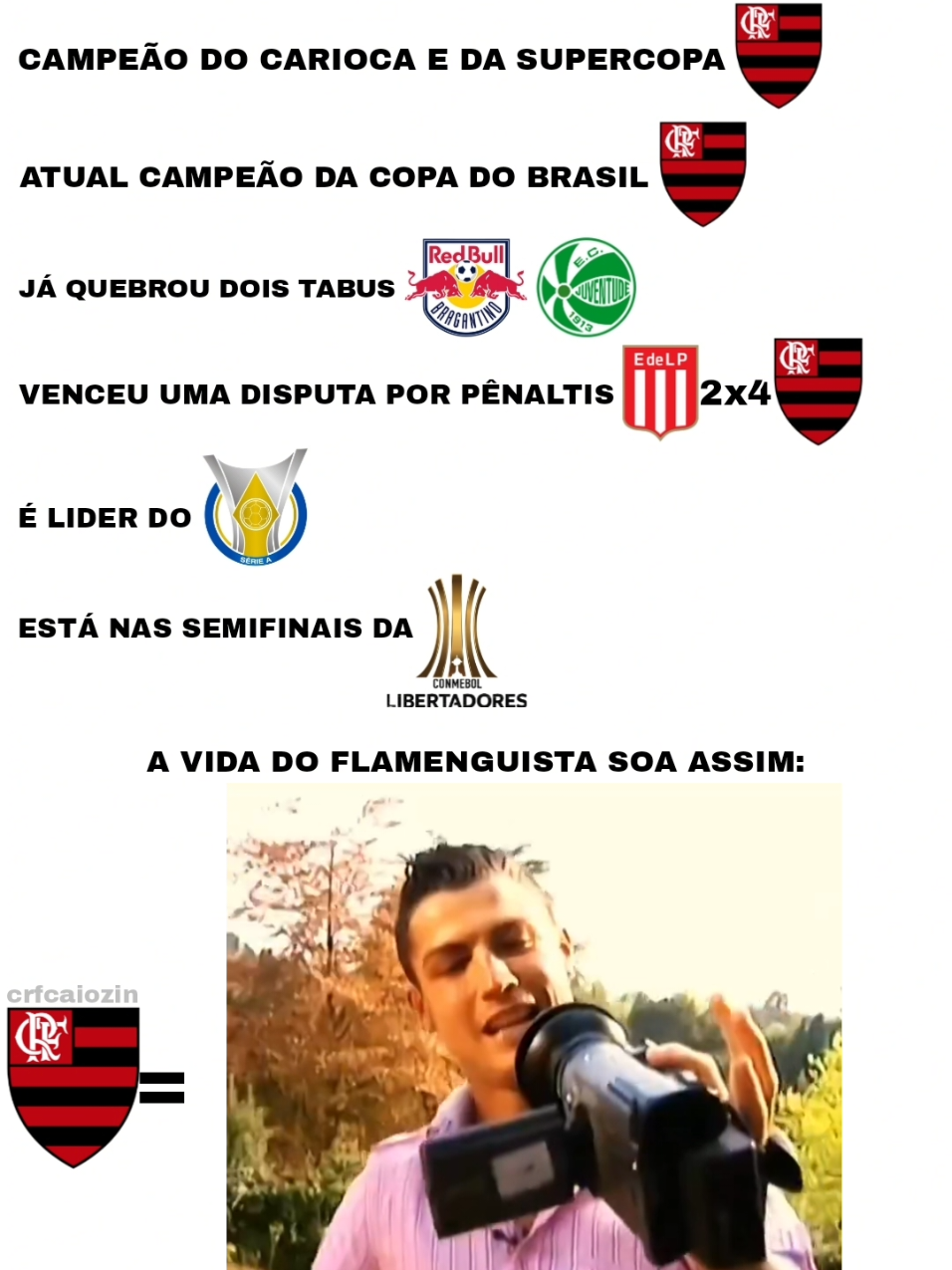 a vida? ela é uma maravilha, e o Flamenguista não para de sorrir no ano de 2025, que venham mais taças. . #tiktokesportes #flamengo #souflamengo #fyp 