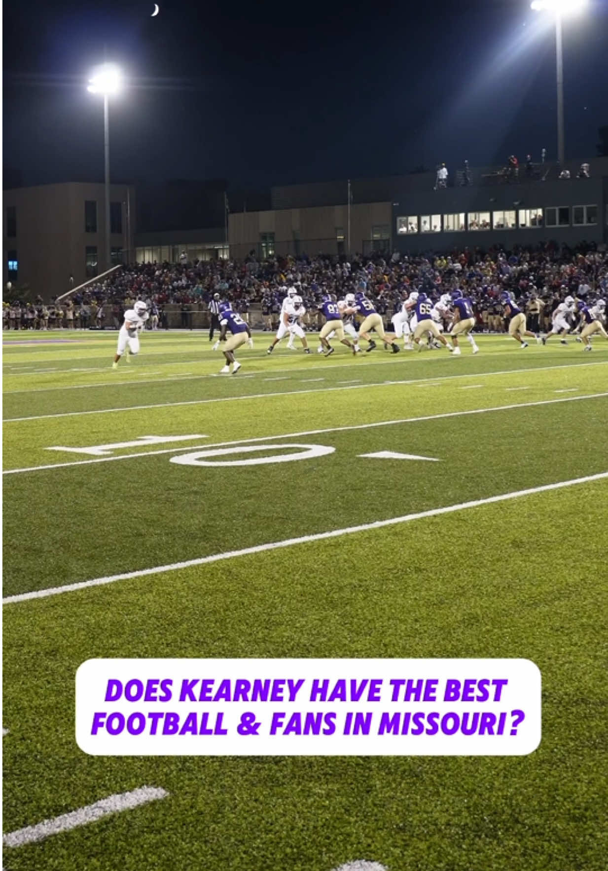 KEARNEY BEATS NORTH KC 24-20. The whole town of kearney was there and they had THE BEST AWAY STUDENT SECTION so far this year!!! #missouri #highschool #studentsectionsauce #fyp #football 