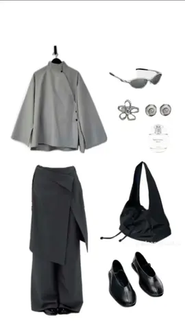Japandi style>> . . . #japandistyle #japan #japanesefashion #asymmetricalclothing #fyp