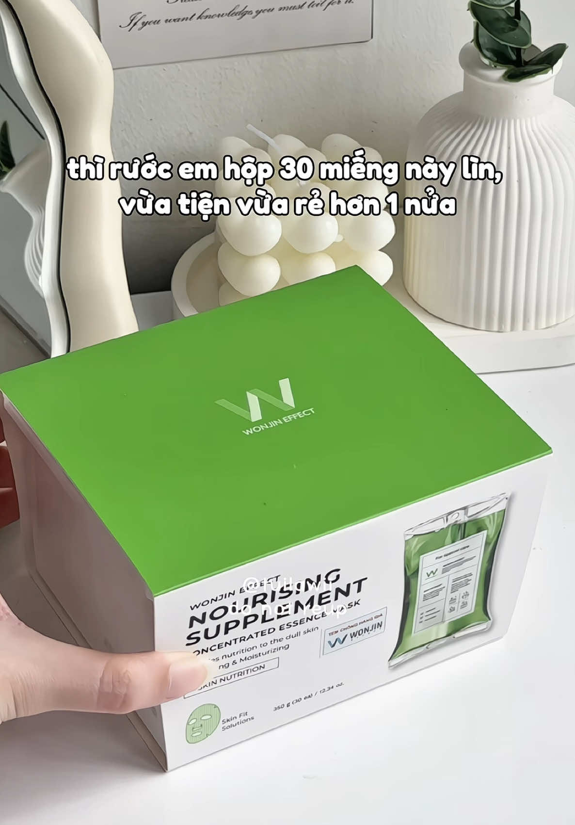 dòng mask tui iu nhấtttt 🌿🍃🌱 #wonjin #wonjineffect #mask #skincare #tuilawii 