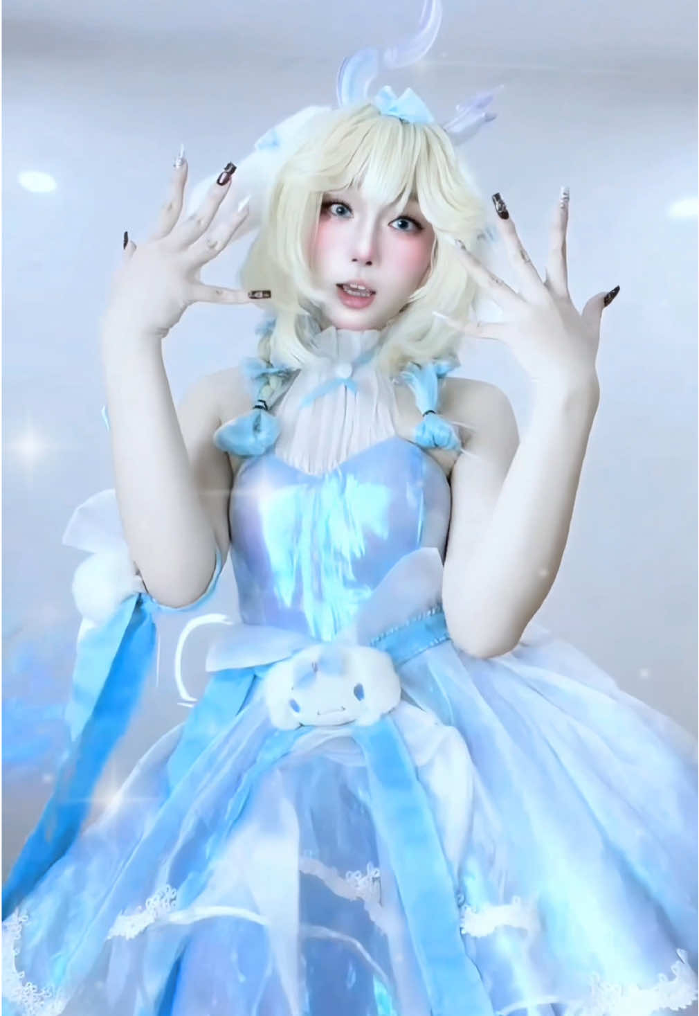 Cum’mon, let’s play !! 🩵💜. #honorofkings #kuromiangela #yaocinnamoroll #cosplay 