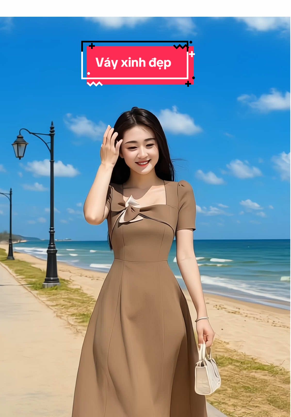 Váy xinh cô vuông phối nơ đẹp #hangshoping #viral #xuhuongtiktok #xh #quanao #quanaotrungnien #macdepmoingay #vay #vaytrungnien 