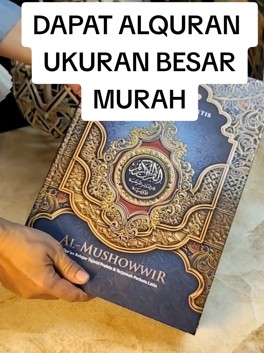 Rejeki banget dapat Quran Al Mushowwir ini ukuran besar, fitur lengkap dengan harga murah,  ada latin, terjemah perkata dan terjemah ayat, dan kode tajwid yang mudah bagi pemula  #alquranmurah  #alqurantajwid  #alqurantajwidterjemahan  #alqurantajwidberwarna  #alquranterjemahan  #alquranbelajar  #belajarquran  #ngajiyuk 