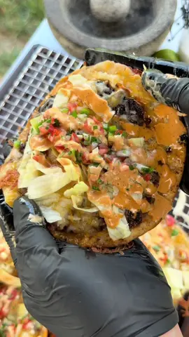 Smash Burger Tacos 🌮 These are absolutely delicious and you need them for your next cookout 💯 #food #tacos #burger #bbq 