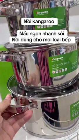 Nồi kangaroo. Nồi inox 5 lớp