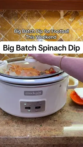 A little twist on spinach dip. Feeds a ton of people. #EasyRecipe #EasyRecipes #football #Recipe #dinner 