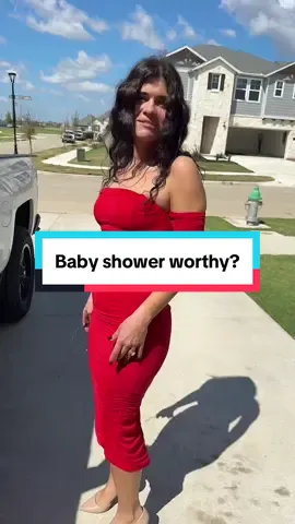 Is this midi dress appropriate for a baby shower? Someone tell her it’s not @CurvySweet-US #mididres #dress #weddingguestdress #fallfreshness #titkokshopcreatorpicks 