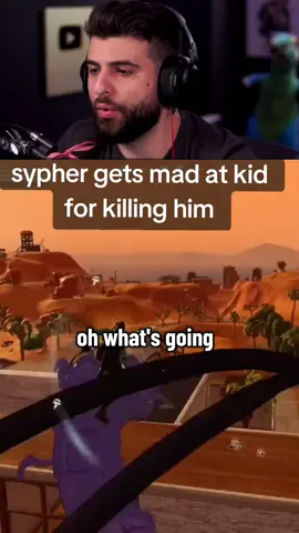 sypher pk gets mad at a kid for killing him #fortnite #fortniteclips #fortnitememes  #fortnitefunny #sypherpk #sypherpkclips #fyp #viral #crashout 