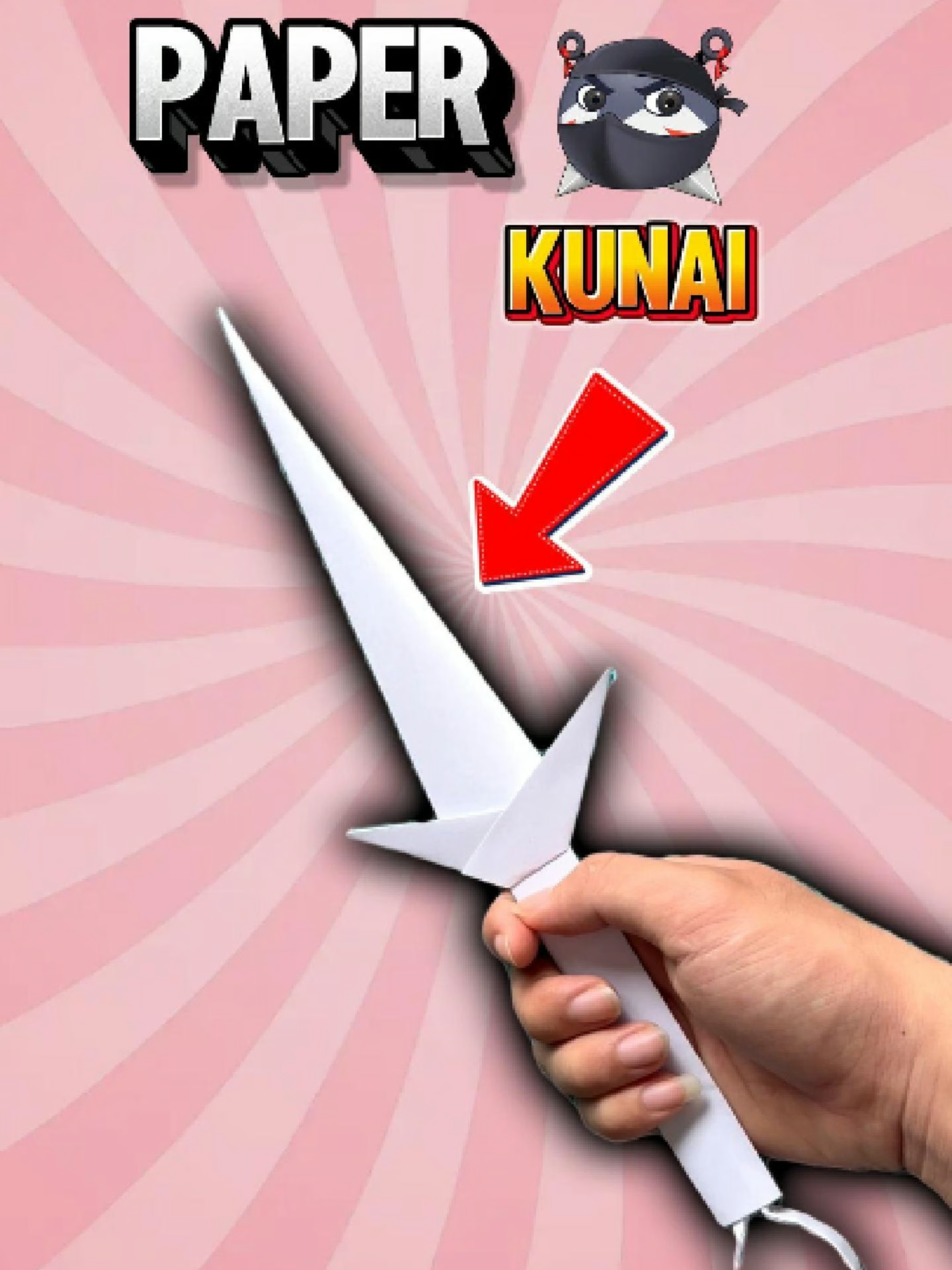 How to Make the Coolest and Most Powerful Paper Kunai Ever #origami #origamitutorial #kunai #DIY #foryou