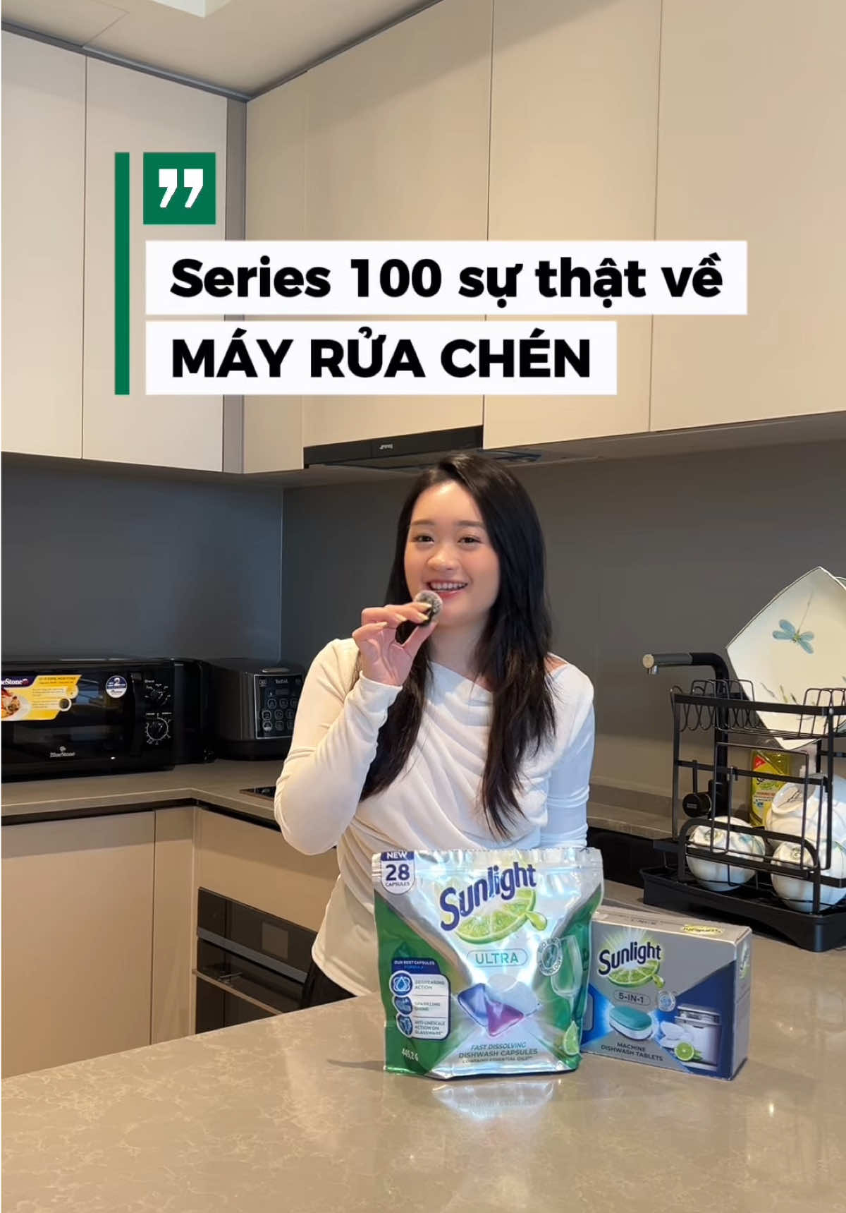 Máy rửa chén không chỉ dành cho nhà giàu đâu nhaaa 🥰  #VienruachenSunlight #SachBongHoanHao #tàitrợbởiunileverviệtnam 